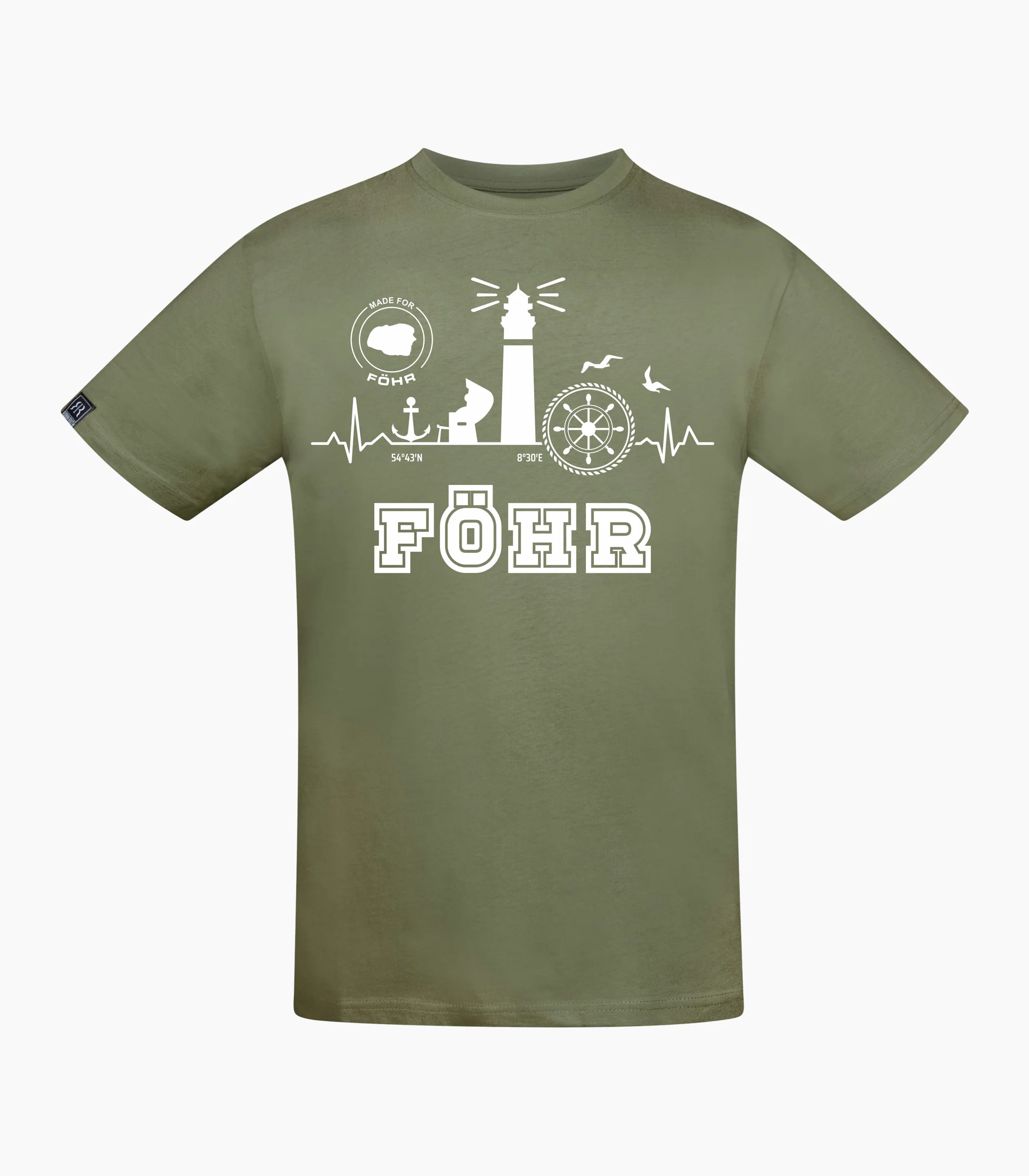 Föhr Rundhalsausschnitt T-Shirt Unisex-Rrt104