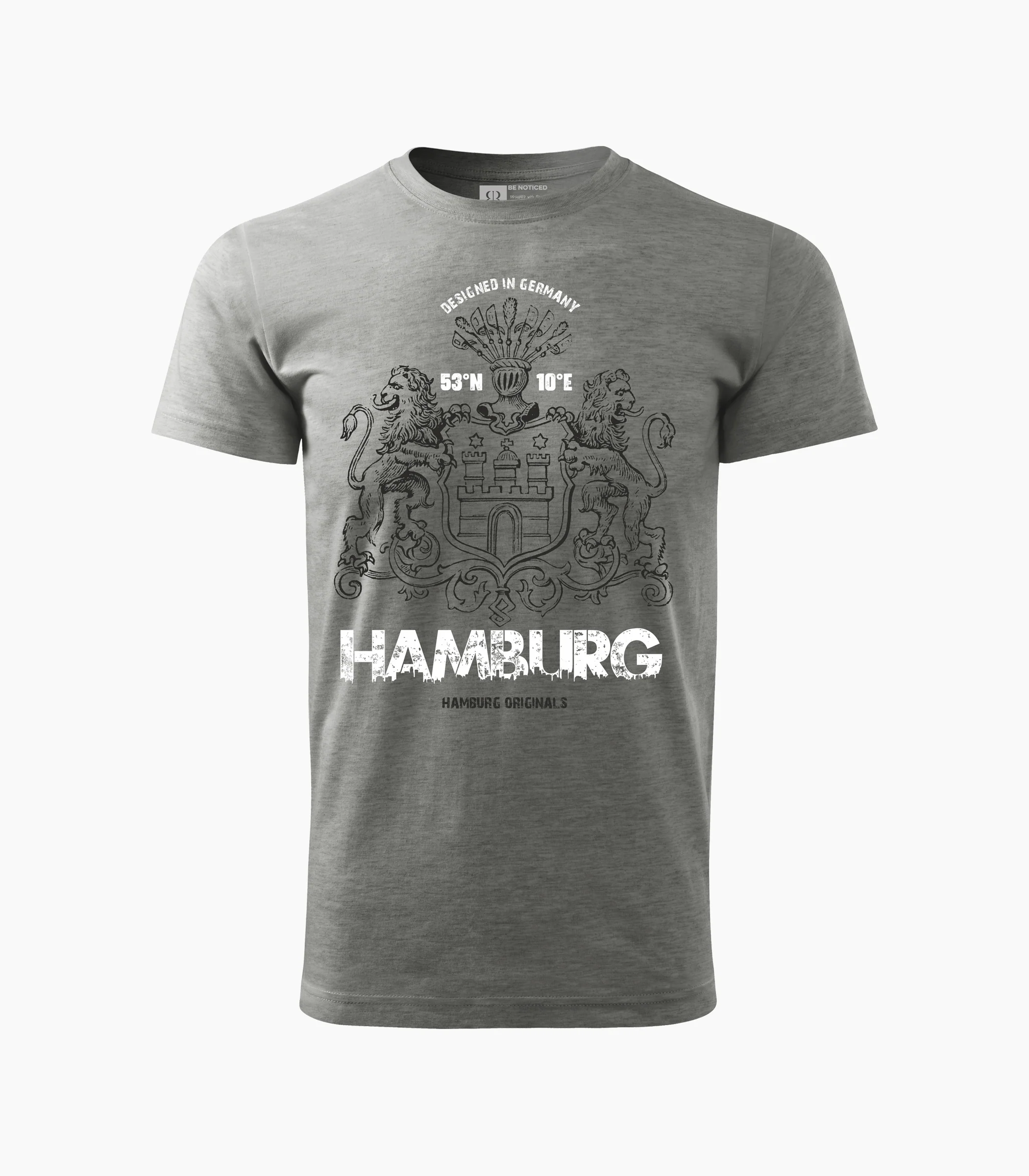 Hamburg Rundhalsausschnitt T-Shirt Unisex-Rrt32