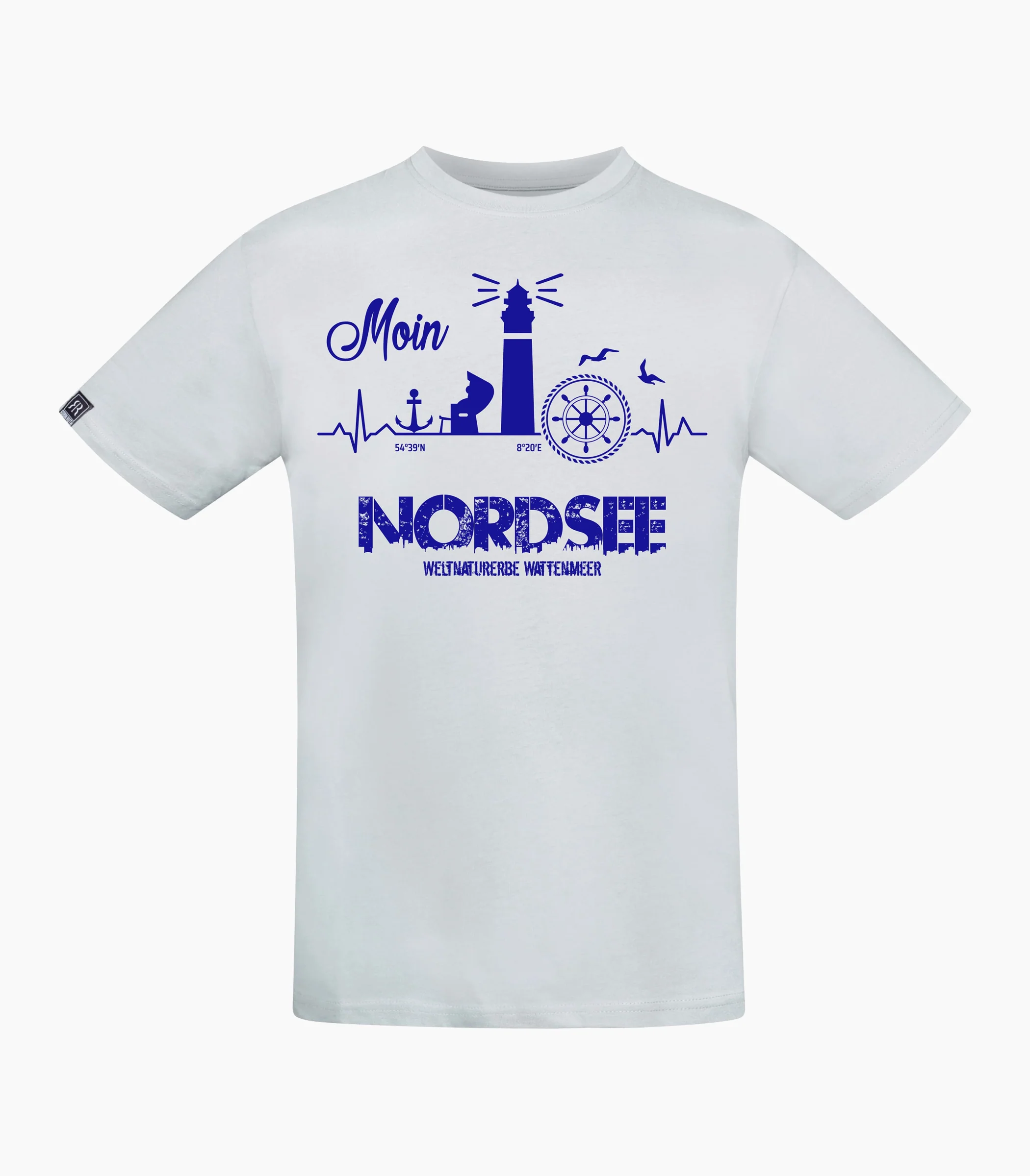 Nordsee Rundhalsausschnitt T-Shirt Unisex-RRT111