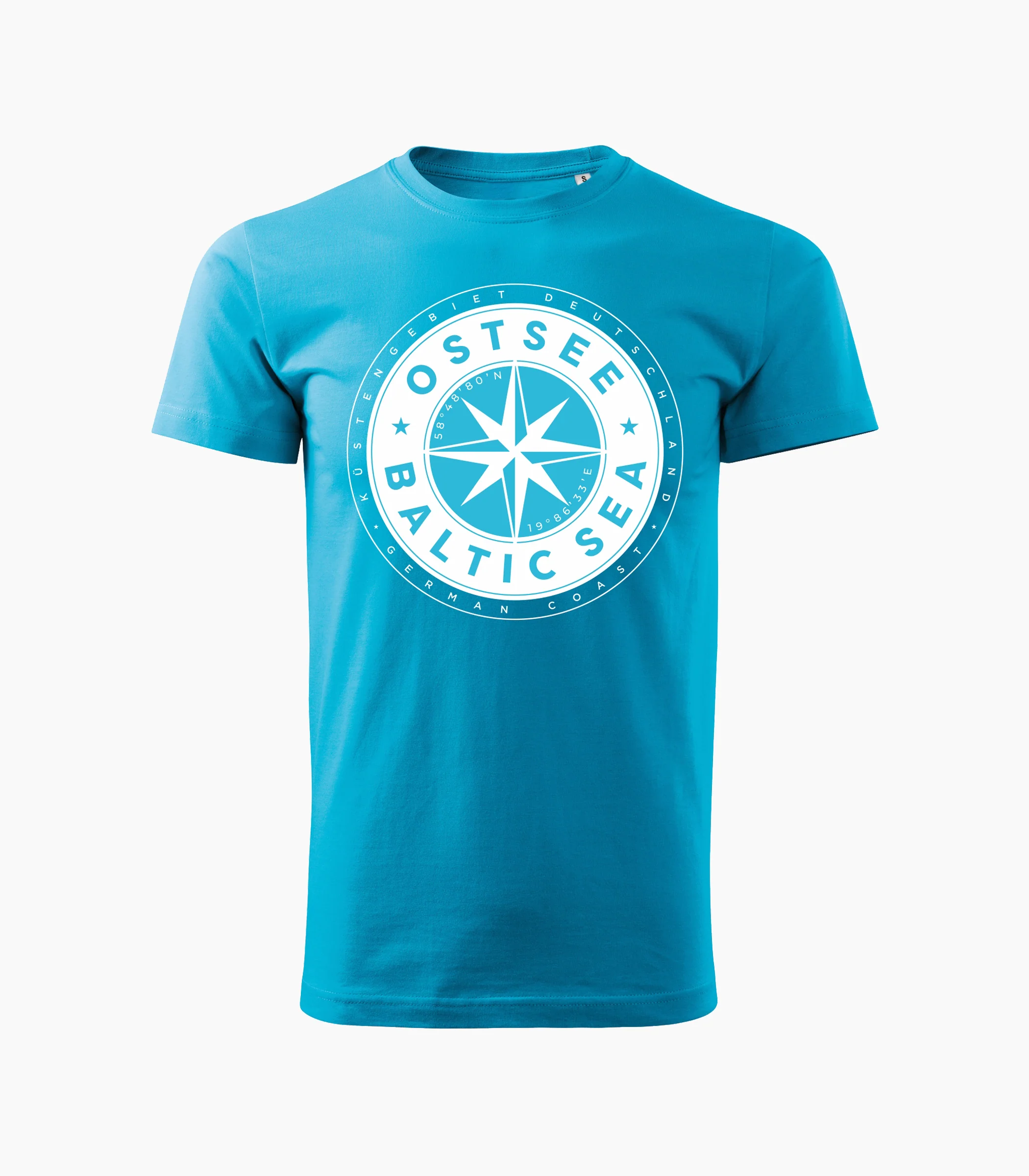 Ostsee Rundhalsausschnitt T-Shirt Unisex-Rrt12
