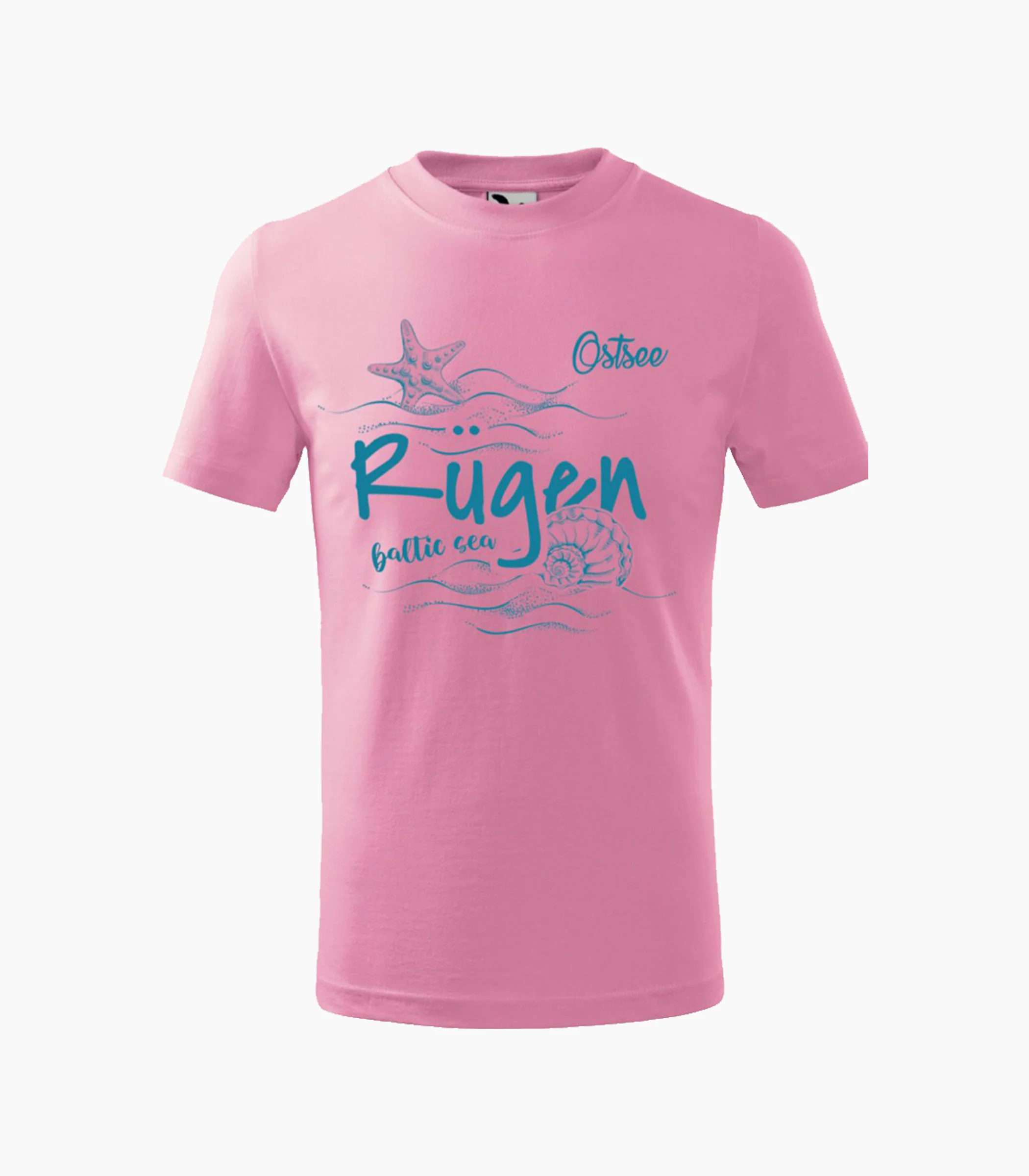 Rügen Rundhalsausschnitt T-Shirt Kids-Rkt015