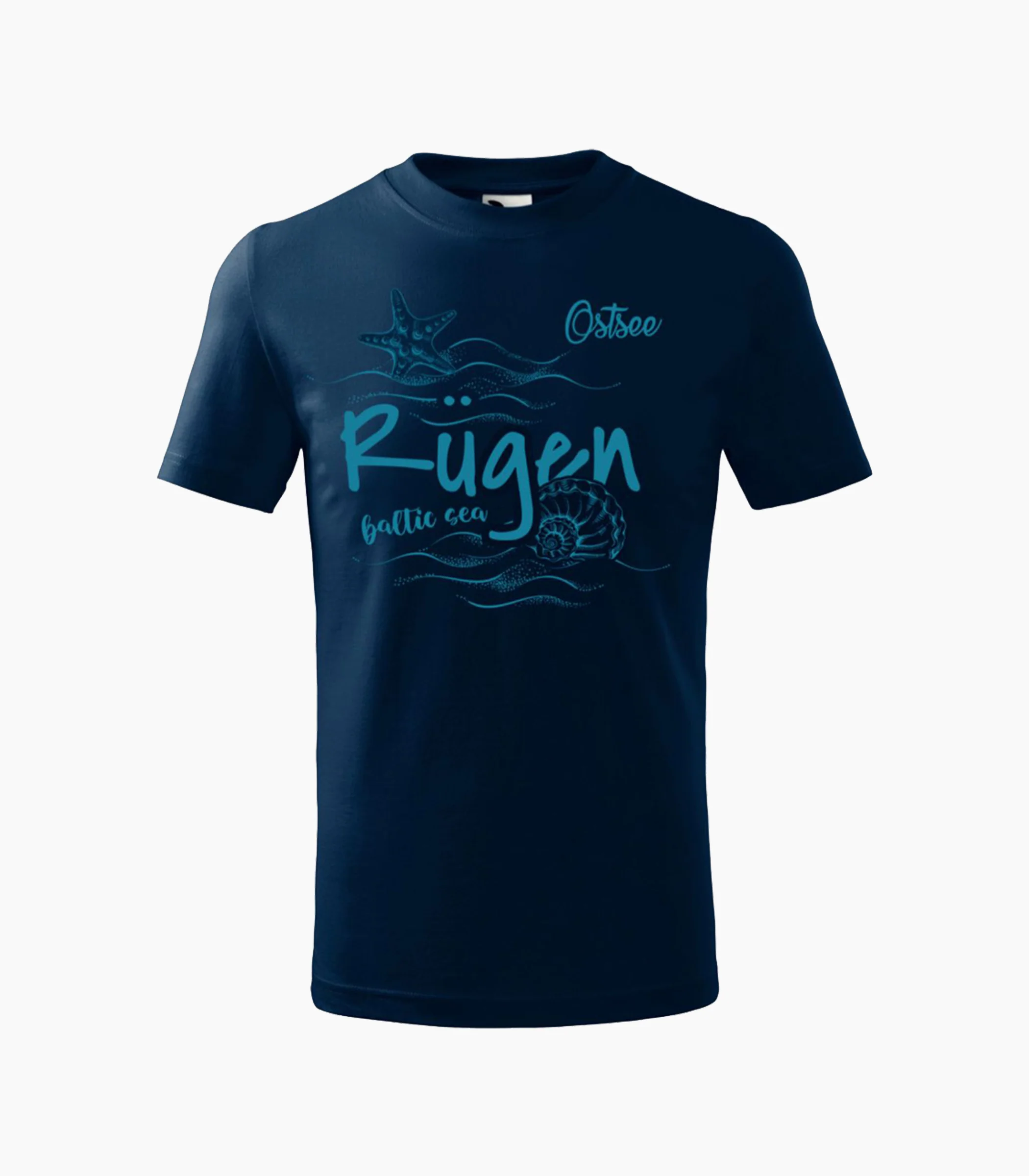 Rügen Rundhalsausschnitt T-Shirt Kids-Rkt016