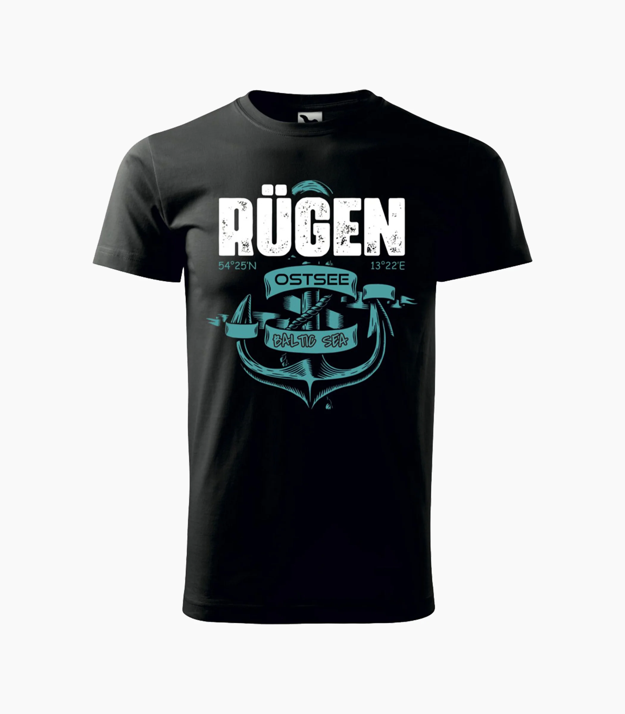 Rügen Rundhalsausschnitt T-Shirt Unisex-RRT62
