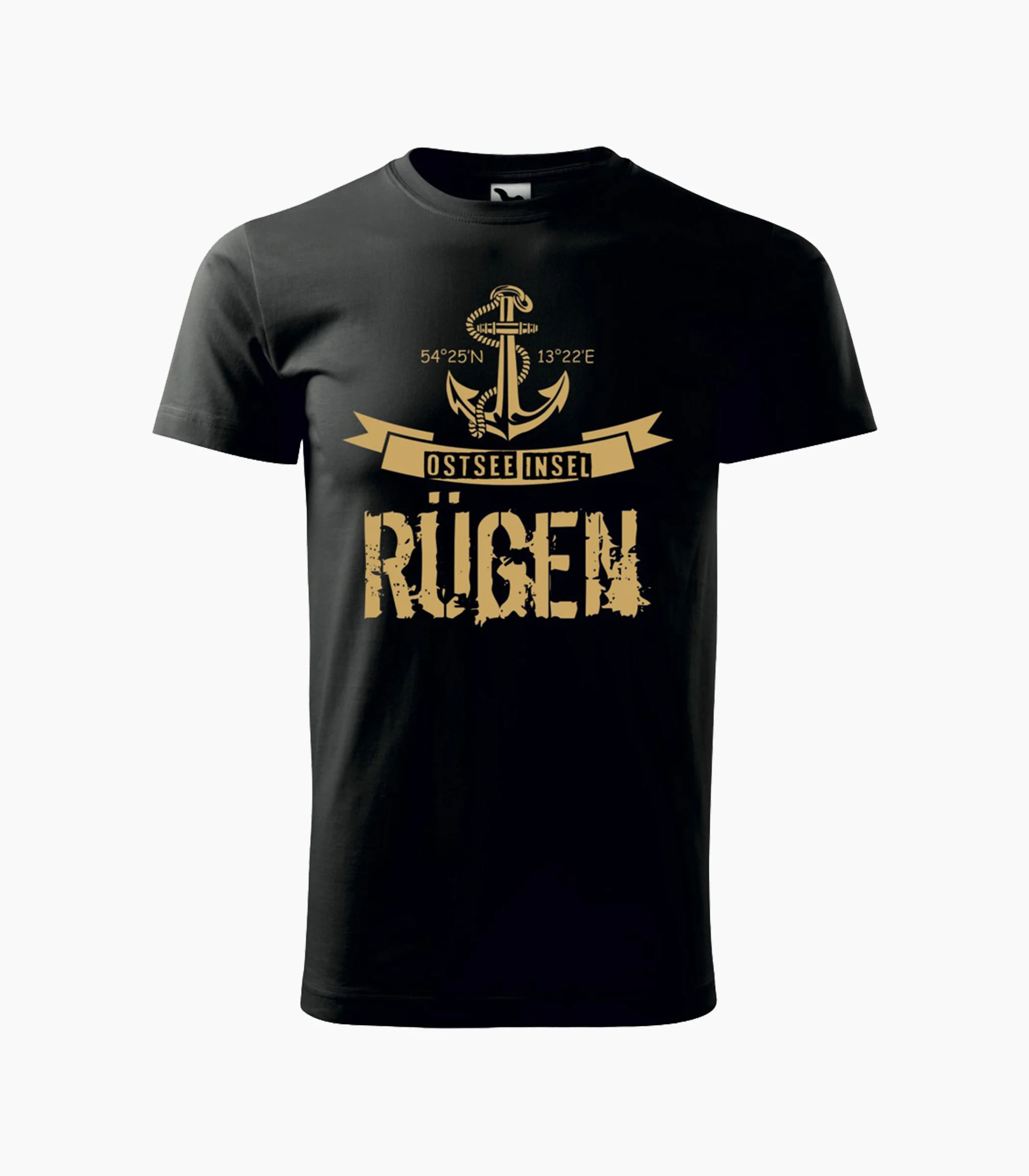 Rügen Rundhalsausschnitt T-Shirt Unisex-RRT65