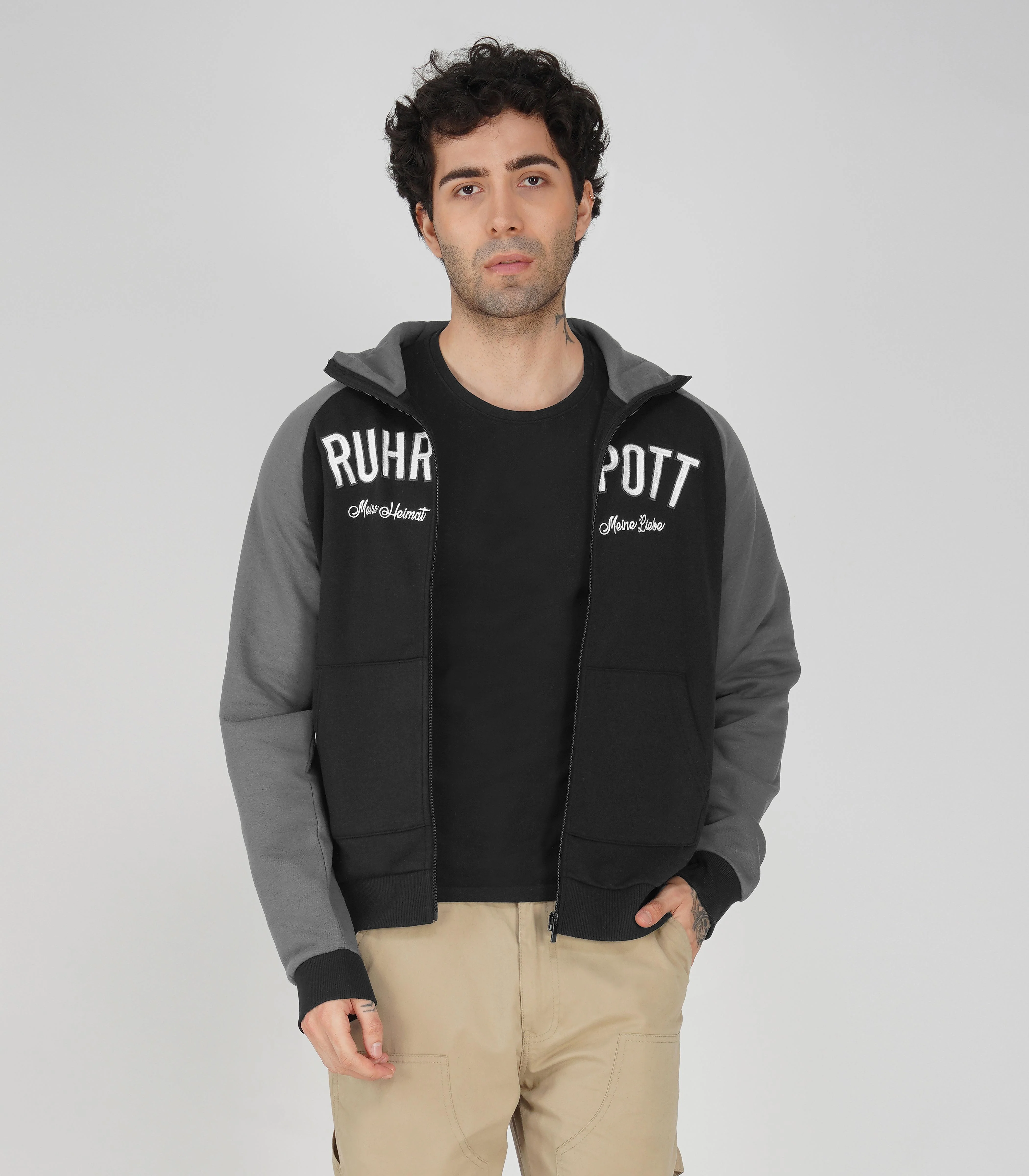 Ruhrpott Reißverschluss-Hoodie Herren-RRH21