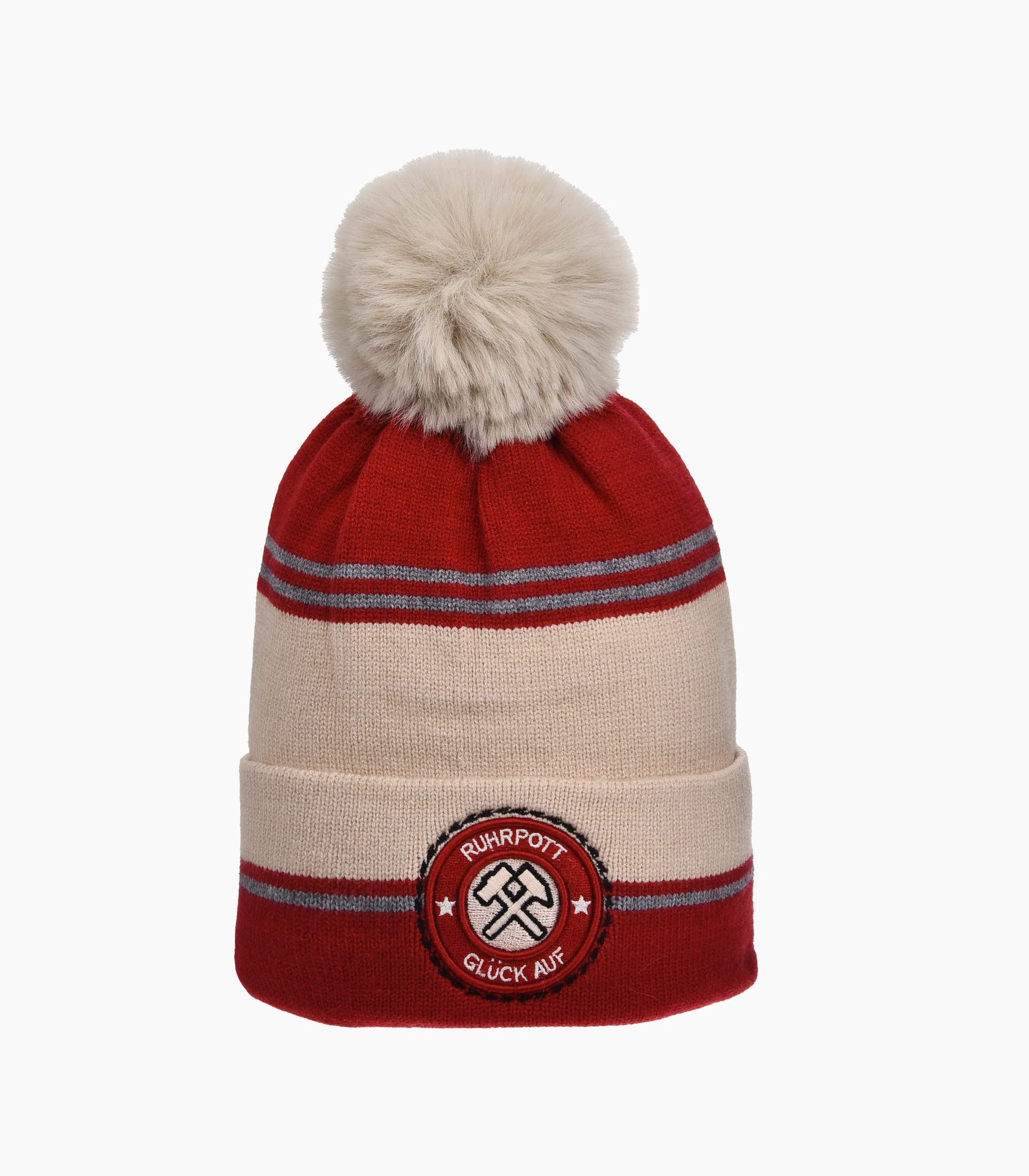 Ruhrpott Wintermütze mit Pompon