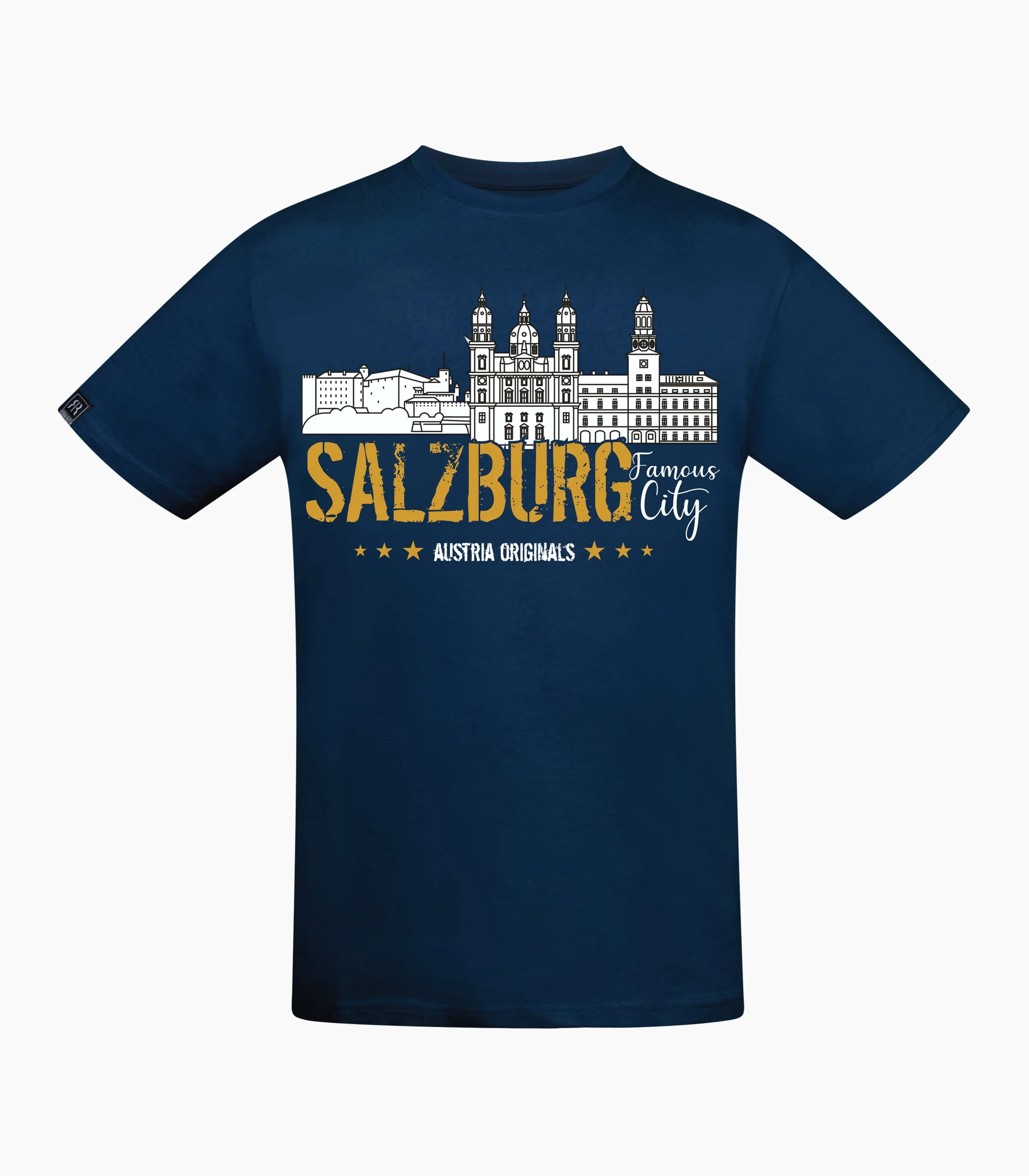 Salzburg Rundhalsausschnitt T-Shirt Unisex-RRT170